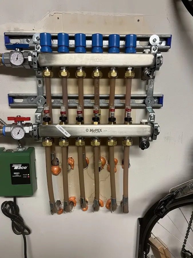 Plumber performing Leak Detection at a residential property in Woodcrest